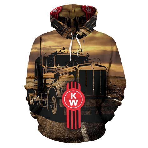 Kenworth All Over Print Hoodie With Free Shipping Today My Car My Rules