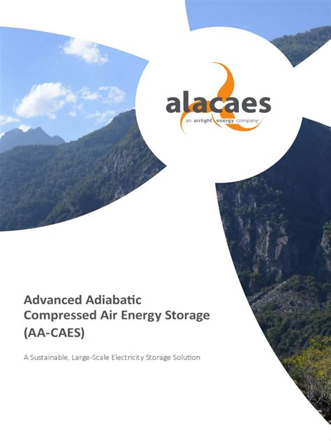 Advanced Adiabatic Compressed Air Energy Storage Aa Caes Pdf