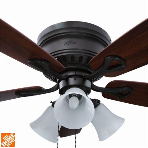 Home depot also sells broan fans, as many users search online for this as well. Hunter Oakhurst 52 in. New Bronze Indoor Ceiling Fan with ...