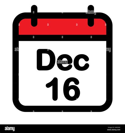 December Calendar Icon Stock Vector Image And Art Alamy