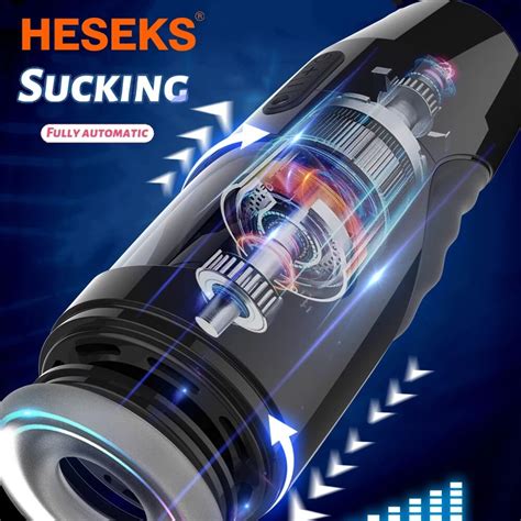 Heseks Male Sex Toy Automatic Sucking Telescopic Rotating Masturbator