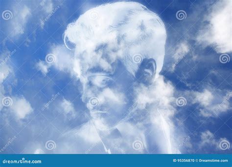 Cloud Like Human Face Stock Photo Image Of Black Portrait 95356870