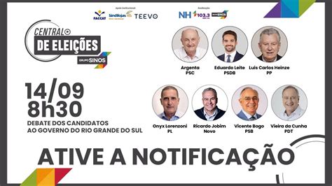 Eleições2022 Debate Dos Candidatos Ao Governo Do Rio Grande Do Sul Youtube