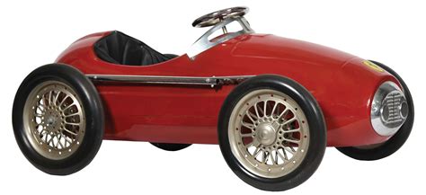 Lot Detail - FORMED STEEL FERRARI RED PEDAL CAR.