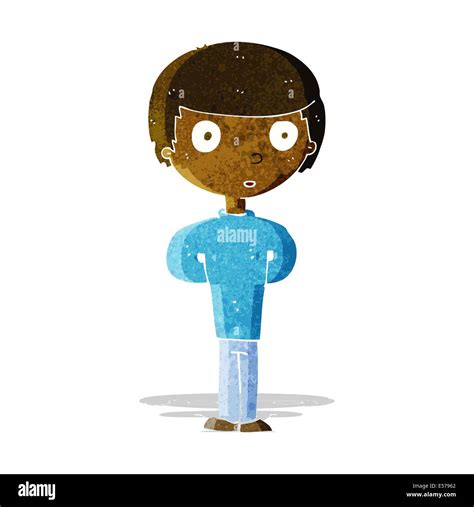 Cartoon Curious Boy Stock Vector Image And Art Alamy