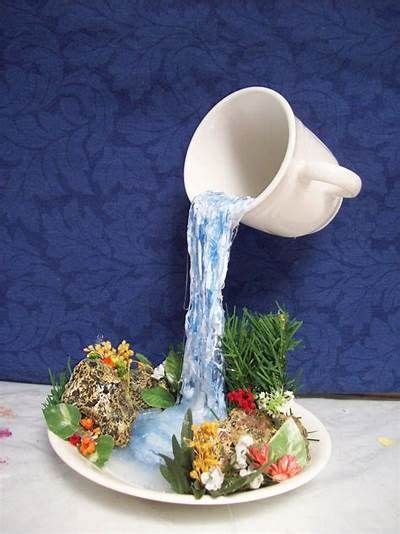 Floating Teacup With Flowers Spilling Out Tea Cups Diy Cup And
