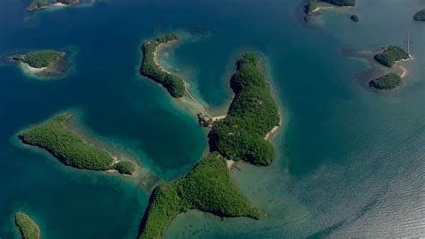 An Aerial View Of Hundred Islands A Protected Natural Park Near