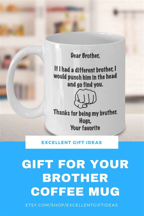 Thoughtfully wrapped right down to the wax seal, we want our monthly delivery to pass the mom test. Gift for Brother from Sister Brother Coffee Mug Bro Mug ...