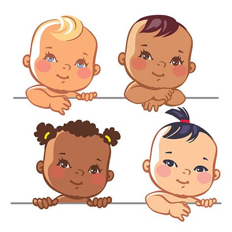 Diverse Babies Illustrations Royalty Free Vector Graphics And Clip Art