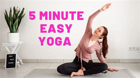 5 Min Easy Morning Yoga Yoga For Beginners Youtube