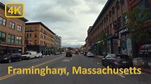 Driving in Downtown Framingham, Massachusetts - 4K60fps - YouTube