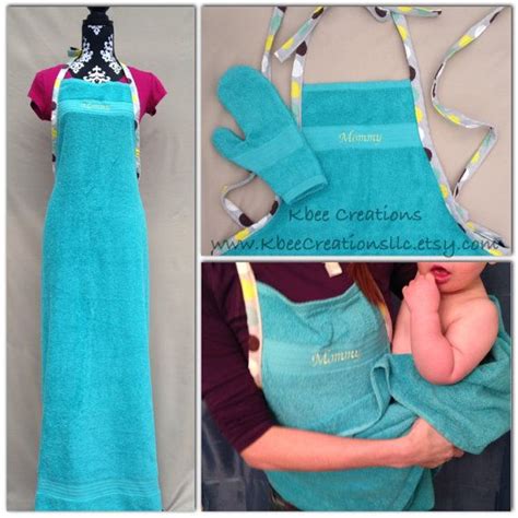 Mark these places with pins. Plush Bath Time Towel Apron A baby bath time must have ...
