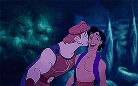 Gay Kiss Aladdin And Hercules Gif Gifdb Com