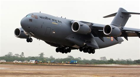 First Indian C 17 Globemaster Iii Airlifter Arrives At Indian Base