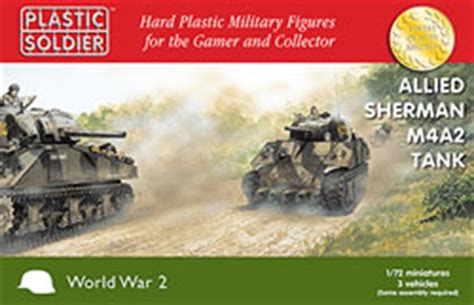 Plastic Soldier Ww2v20034 Allied M4a2 Sherman Tank Pack Of 3 172