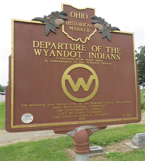 Departure Of The Wyandot Indians Marker Upper Sandusky O Flickr