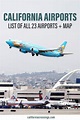 All 23 Commercial California Airports: Map, Codes & Travel Tips