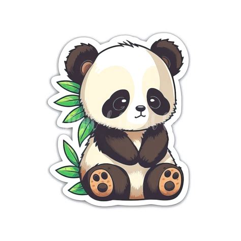 Panda Sticker Style Clipart 10 High Quality S Digital Etsy