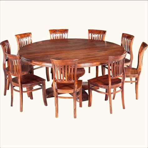 The soft and cushioned seats make many sit for long hours in the dining room and have a long conversation with their family and. 20 Best Ideas 8 Seater Round Dining Table and Chairs ...
