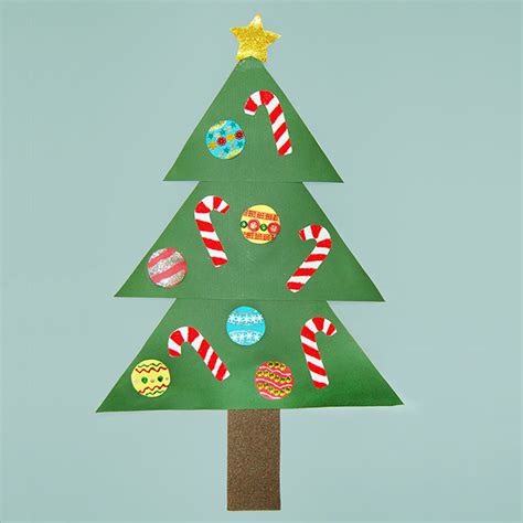 Paper Christmas Tree Kids Crafts Fun Craft Ideas