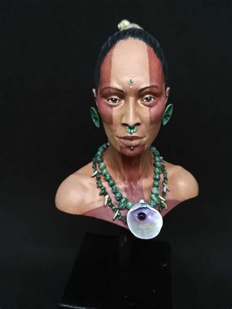 Woman Maya Bust By Laurent Aubry Aka Pisco · Puttyandpaint