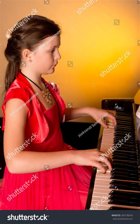 Young Girl Playing Piano Piano Player Stock Photo 365738243 Shutterstock