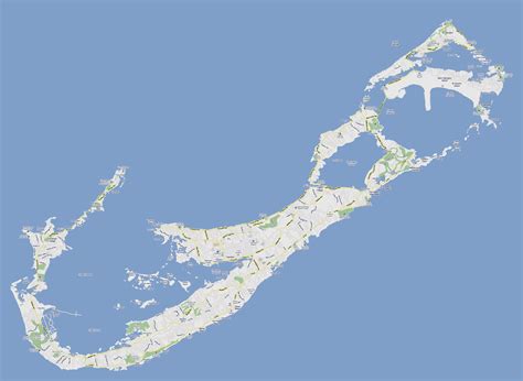 Large Road Map Of Bermuda Bermuda North America Mapsland Maps