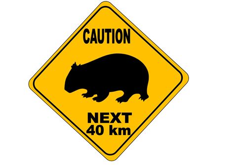 Australian Road Signs Fun Novelty Aussie Road Sign Kangaroo Etsy