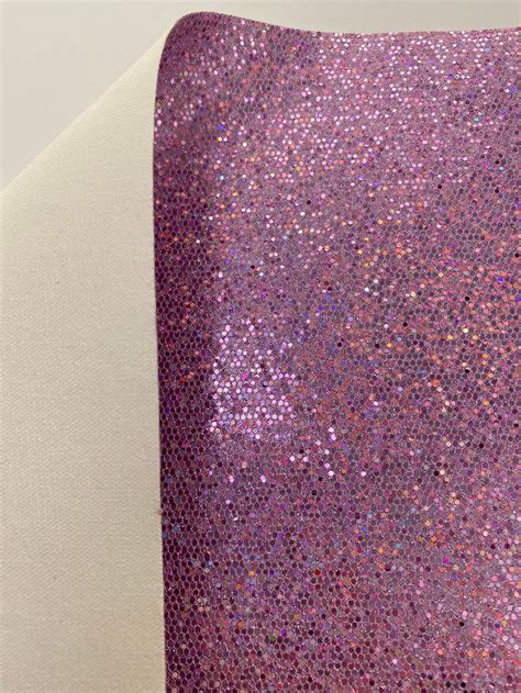 Pink Glitter Fabric Sheet Canvas Backed Fine Glitter Fabric Etsy