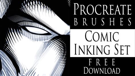 Procreate Brushes Comic Inking Set Free Ram Studios Comics