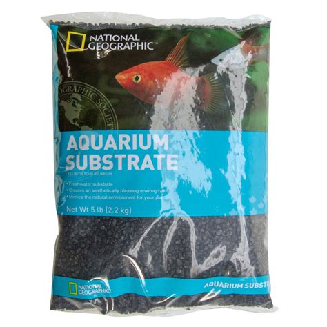 National Geographic Aquarium Substrate Size 5 Lb Black