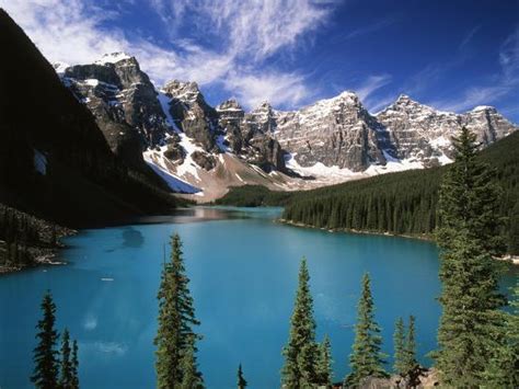 Wenkchemna Peaks Reflected In Moraine Lake Banff National