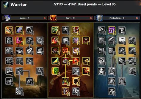 Pvp Fury Warrior Talent Glyphs Guide Wow Cataclysm Wow Best