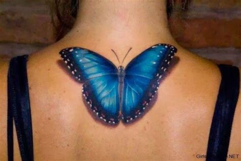 37 Amazing Latest 3d Tattoos For Women Style 3d Butterfly Tattoo Blue