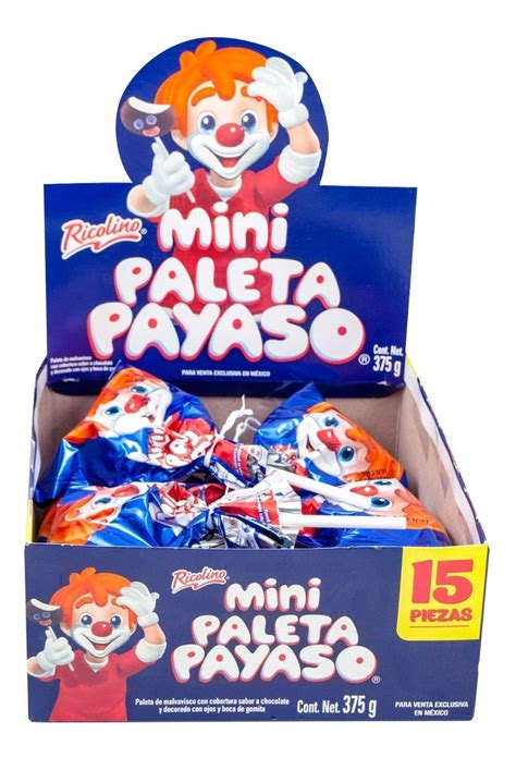 Chocolates Malvadiscos Mini Paleta Payaso 3 Kgs 120 Pzas 71900 En
