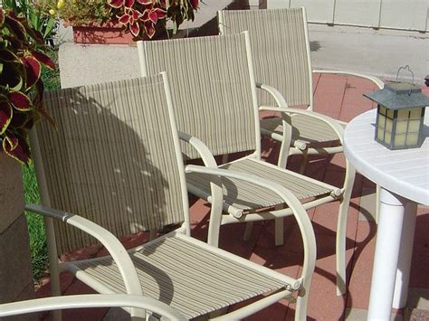 Sling Chairs Recovered By Sailrite Customer Eleanore F Easy Patio