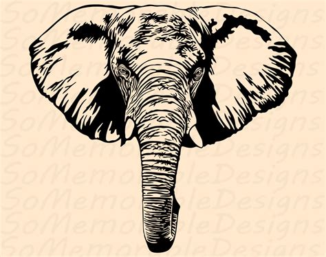Elephant Svg Elephant Svg File For Cricut Elephant Printable Tshirt