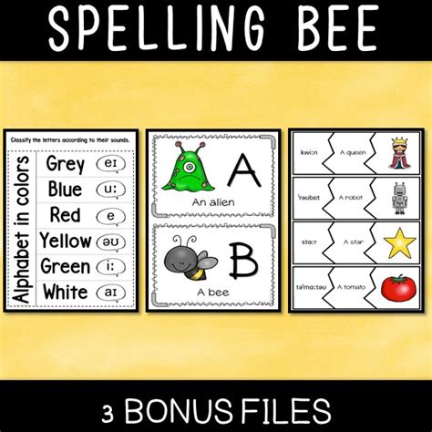 Séquence Spelling Bee 6e Bundle Mrs Rechts Classroom