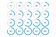 Infographic Percentage Chart Vectors | Creative Market