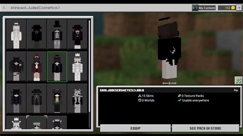 Minecraft Cosmetics Pack 10 Skins Youtube