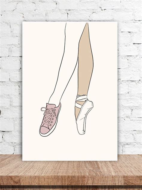 Ballet Line Art Print Wall Art Print Digital Download Etsy