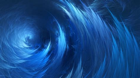 Spiral Waves Blue Abstract Digital Art Wallpapers Hd Desktop And