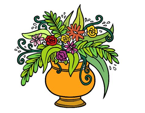 Ti faremo conoscere varie tipologie di incarto vegetale. Disegno Un vaso con fiori colorato da Utente non ...