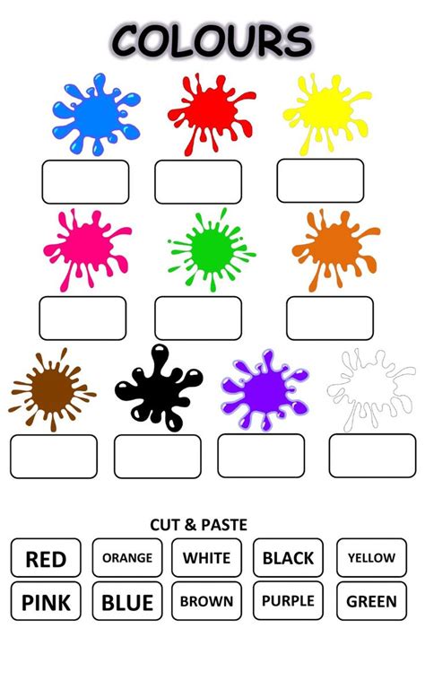 Pin by Aigerim on Enseñanza | English activities for kids, Color