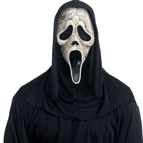 Fun World Officially Licensed Scream Vi Ghost Face Aged Mask Costume