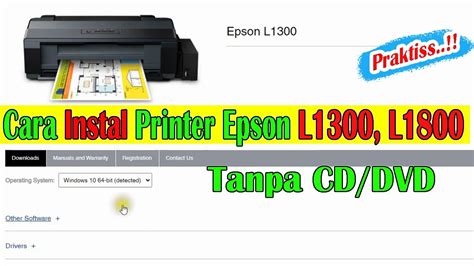 Cara Instal Printer Epson L Tanpa Cd Dvd Gratis Youtube