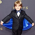 Jeremy Maguire Shows Off His Cape from Emmys 2017: Celebrities' Candid ...