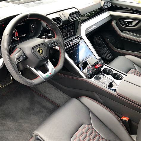 Interior Of The Lamborghini Urus Painted In Nero Noctis Photo Taken