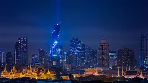 1920x1080 Resolution Bangkok Skyscraper In Night 1080p Laptop Full Hd