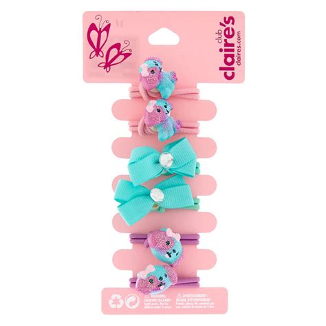 Claires Club Riley The Puppy Hair Ties 6 Pack Claires Us